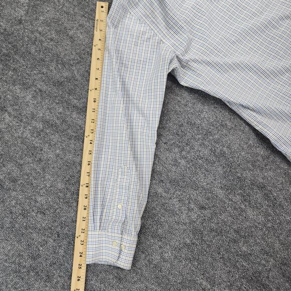 Polo Ralph Lauren Shirt Men 16.5 White Check Long Sleeve Casual Button Up Preppy - Picture 9 of 16